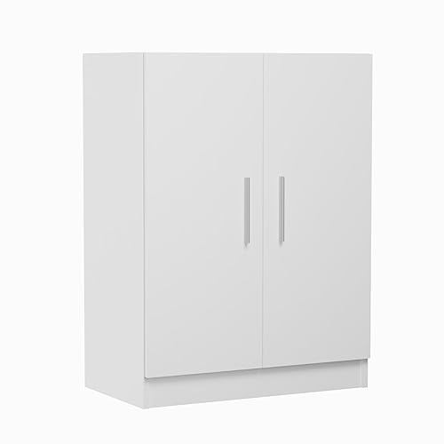 Somnia Descanso - Armario Mueble de Cocina Bajo de Dos Puertas, Modelo Elenor, Práctico y Funcional, Color Blanco, Medidas: 60 cm (Ancho) x 80 cm (Alto) x 34 cm (Fondo)