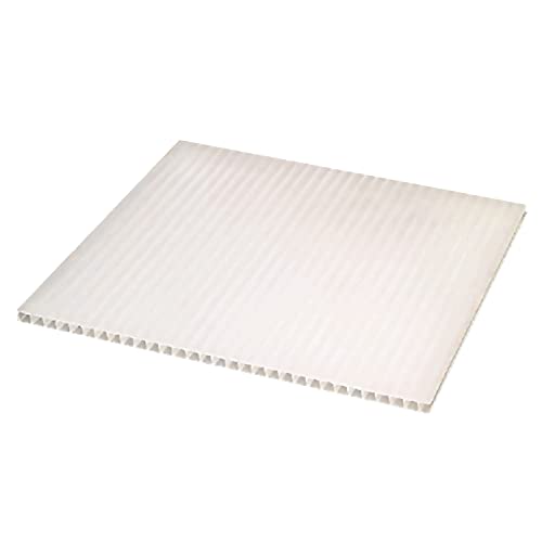 IRONLUX - Panel Policarbonato Celular Compacto - Placa policarbonato Transparente 6 mm - Plancha de policarbonato 1195 x 595 mm - Protección UV