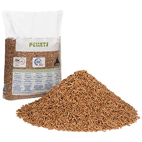 FlashPrix - Pellet para Estufa 15kg de Madera reciclada y biomasa, para lecho de Conejos, Gatos y más Mascotas