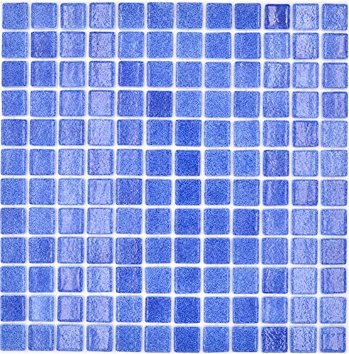 Mosaico de mosaico para piscina, color azul oscuro